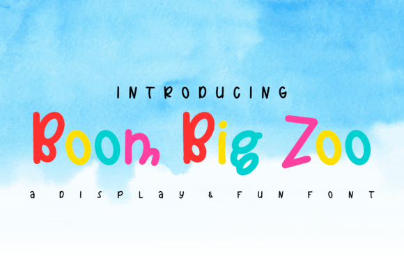 Boom Big Zoo Font: Playful Display Type for Makers