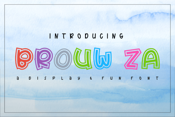 Brouw-za Font Review: Playful Branding for Small Business