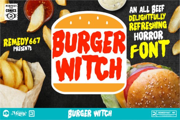 Burger Witch Font: A Display Typeface for Bold Branding