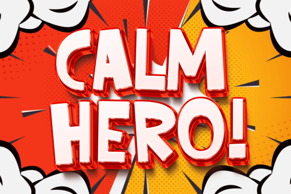 Calm Hero Font: Whimsical Display Type for Crafters