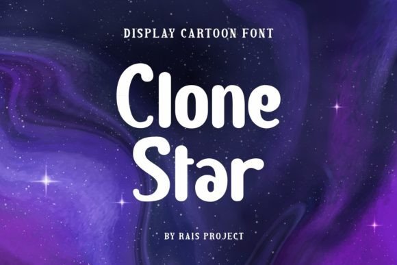 Clone Star Font: A Playful Display Typeface for Editorial Design