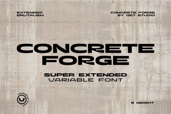 Concrete Forge Font: A Brutalist Choice for Bold Branding