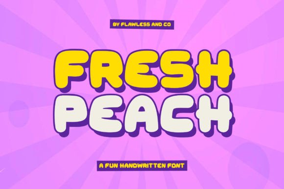 Fresh Peach Font: Adding Playful Energy to Branding