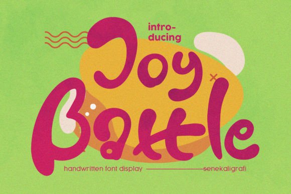 Joy Battle Font: Playful Display Type for Crafters