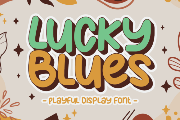 Lucky Blues Font: A Modern Display Typeface for Branding
