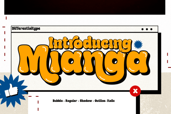 Mianga Font: A Retro Display Typeface for Editorial Design