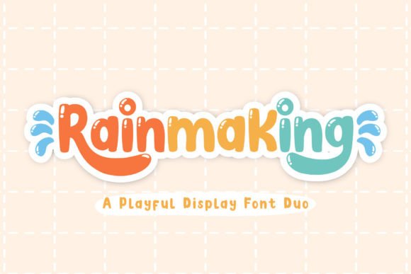 Rainmaking Font: A Handwritten Duo for Business Branding