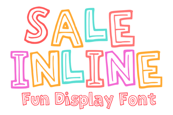 Sale Inline Font Review: Playful Display Type for Branding