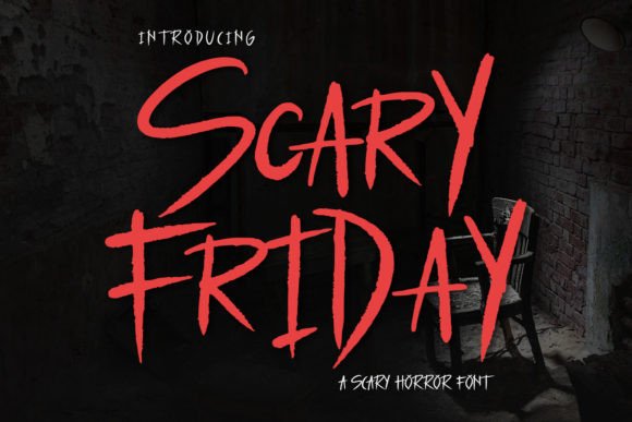 Scary Friday Font: Bold Branding for Small Business