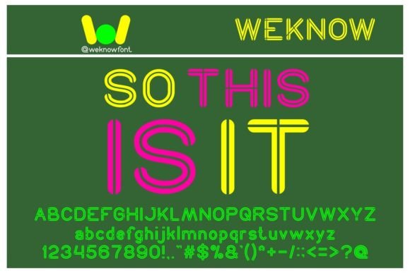 So This is It Font: Bold Display Type for Web Design