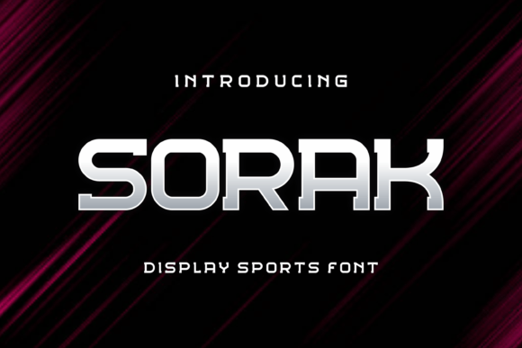 Testing Sorak Font for Dynamic Sports Branding